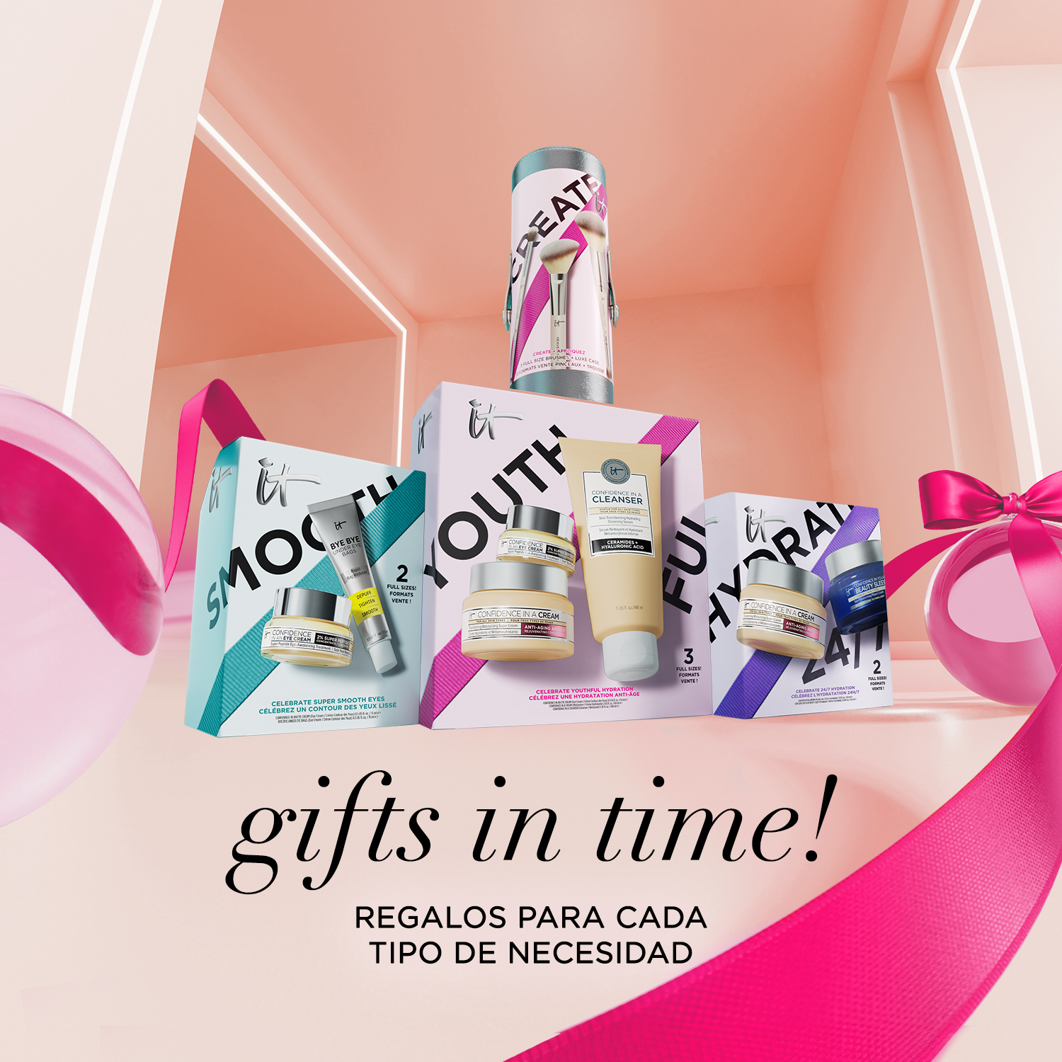 HL H24 3 PIECE BRUSH SET (SET DE BROCHAS DE MAQUILLAJE)